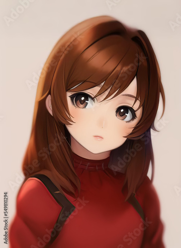 Fantasy Anime style character portrait