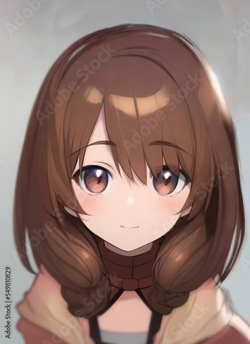 Fantasy Anime style character portrait