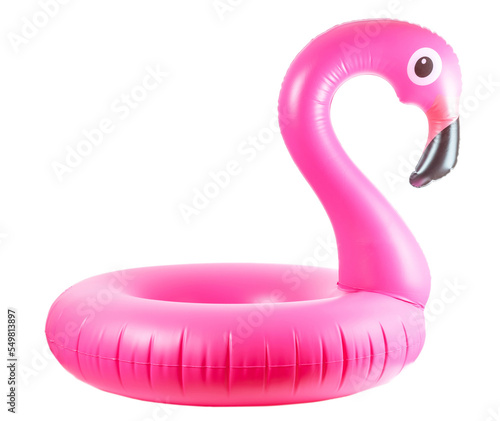 Flamingo print. Pink pool inflatable flamingo for summer beach i