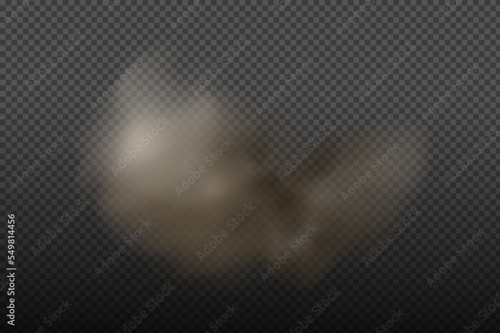 Dust cloud with particles,dirt,cigarette smoke, smog, soil and sand