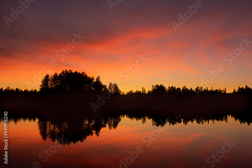 Moquah Lake Sunset © Schieve Photo