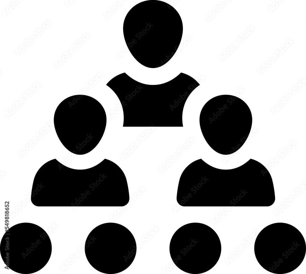Teamwork hierarchy icon Teamwork hierarchy icon