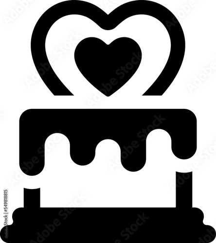 Marriage cake icon