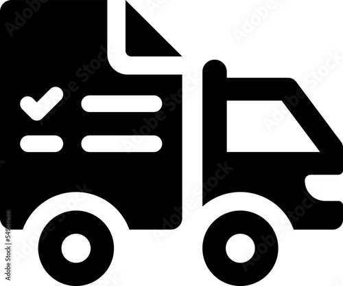 Logistics waybill icon