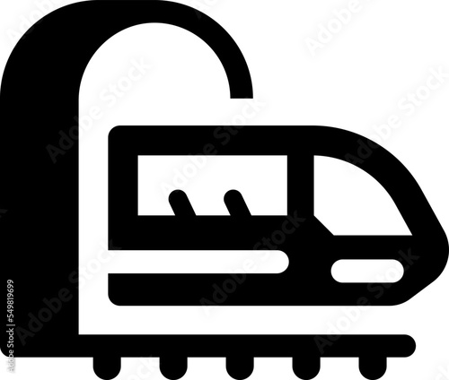 Railroad trip icon