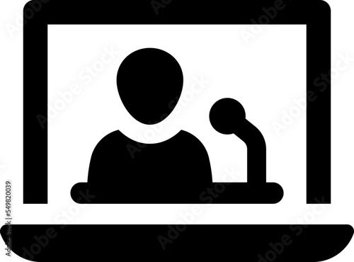 online video conference icon