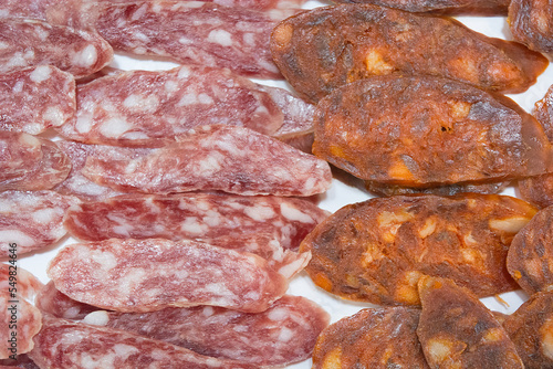 Canvas Print Fuet, chorizo