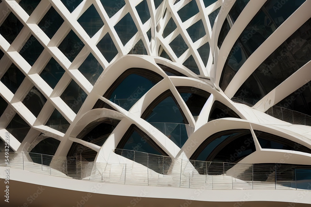 Obraz premium detail of a building. Generative Ai.