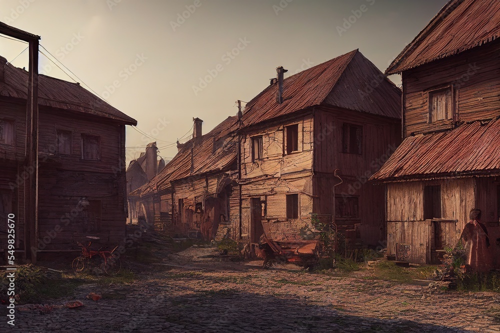 abandoned house in the woods. Generative Ai. abandoned house in the woods. Generative Ai.