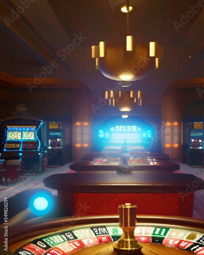 Fototapeta Naklejka Na Ścianę i Meble -  casino roulette table