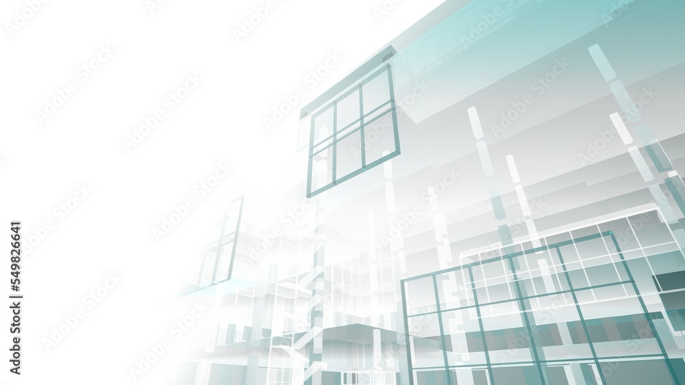 Abstract architecture background 3d illustration Abstract architecture background 3d illustration