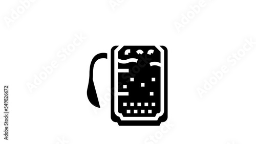 mocha coffee glyph icon animation photo
