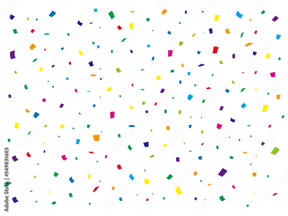 Fond de confettis. Fête des morceaux de confettis colorés et festifs