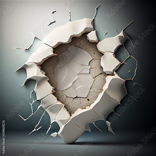Cracked porcelain