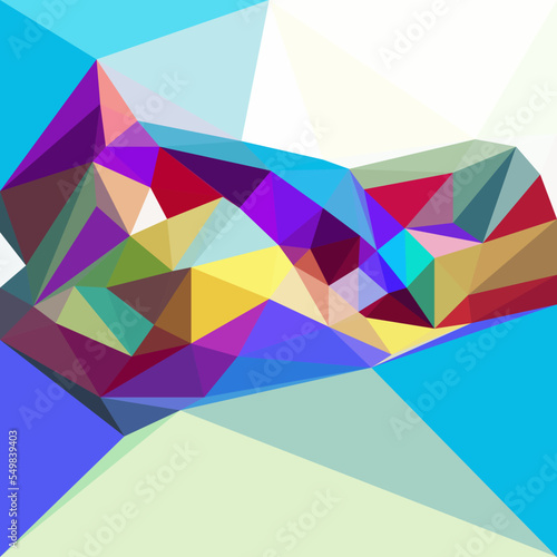 Colorful volumetric low poly elegant background, vector multicolor, luxury 3D illustration, backdrop, banner, poster wallpaper