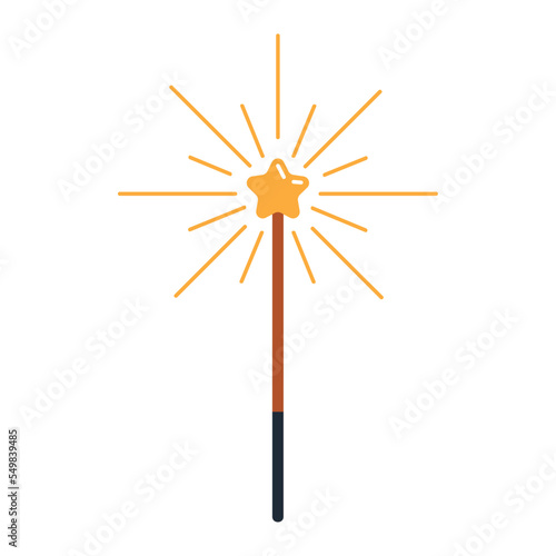 wand with golden star