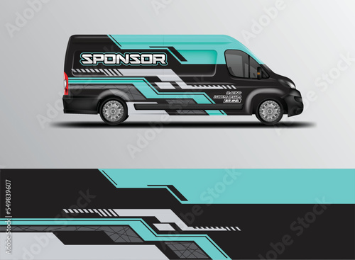 Van Wrap Livery design. Ready made printed wrap design for Van.