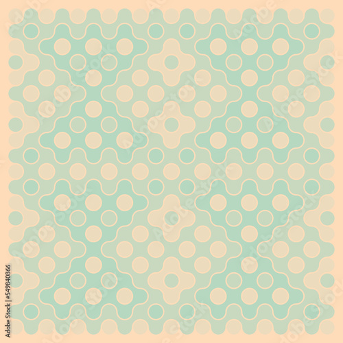 Multicolor truchet tiling connections illustration