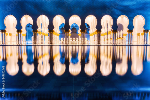 Photography Sheikh Zayed Grand Mosque at Dusk, Abu Dhabi