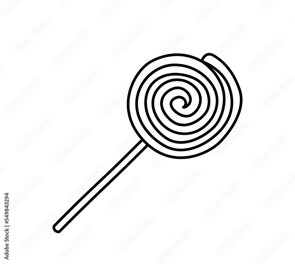 Candy line icon. Graphic element for website. Minimalistic creativity and art. Symbol of holiday, party and festival. Sugar products and harmful but tasty food. Cartoon flat vector illustration Candy line icon. Graphic element for website. Minimalistic creativity and art. Symbol of holiday, party and festival. Sugar products and harmful but tasty food. Cartoon flat vector illustration