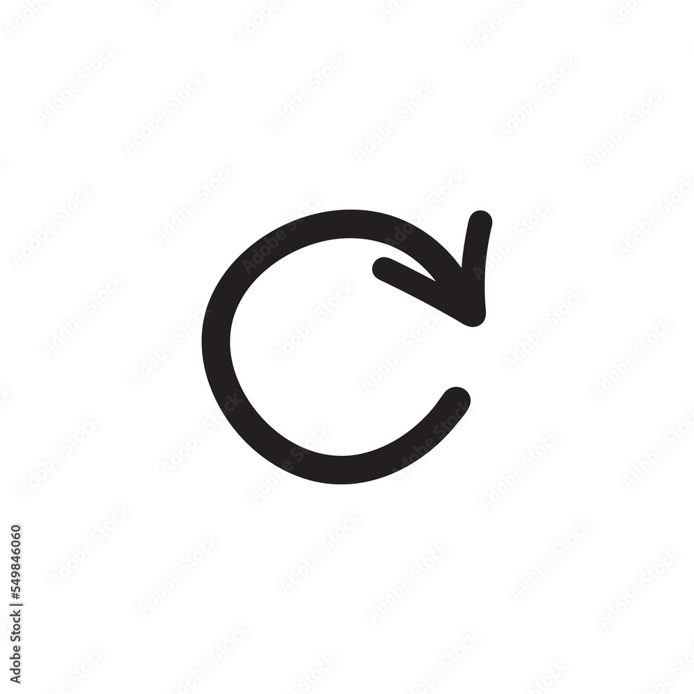 Isolated vector arrow recycling drawn by hand Isolated vector arrow recycling drawn by hand