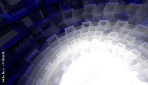 Abstract geometric background 3d illustration