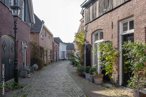 Gasse in der historischen Stadt Bredevoort  Niederlande