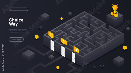 Choice way concept
