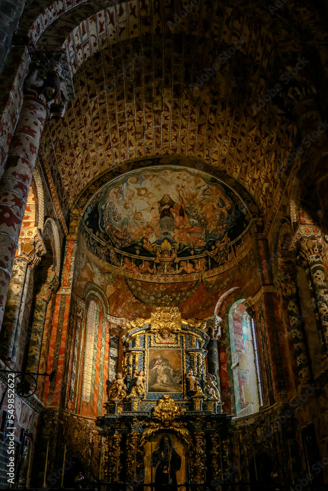 Interior of Basilica of San Vicente in the city of Ávila in Spain