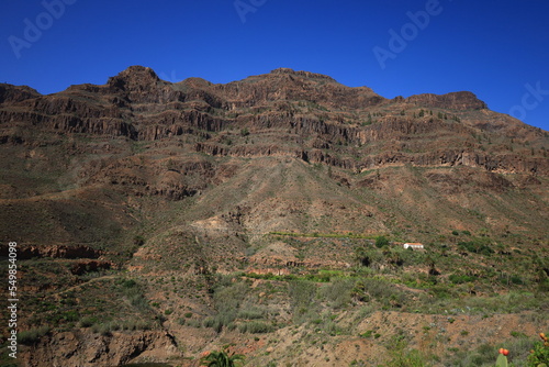 View on a mountain in the Pilancones Natural Park of Gran Canaria photo