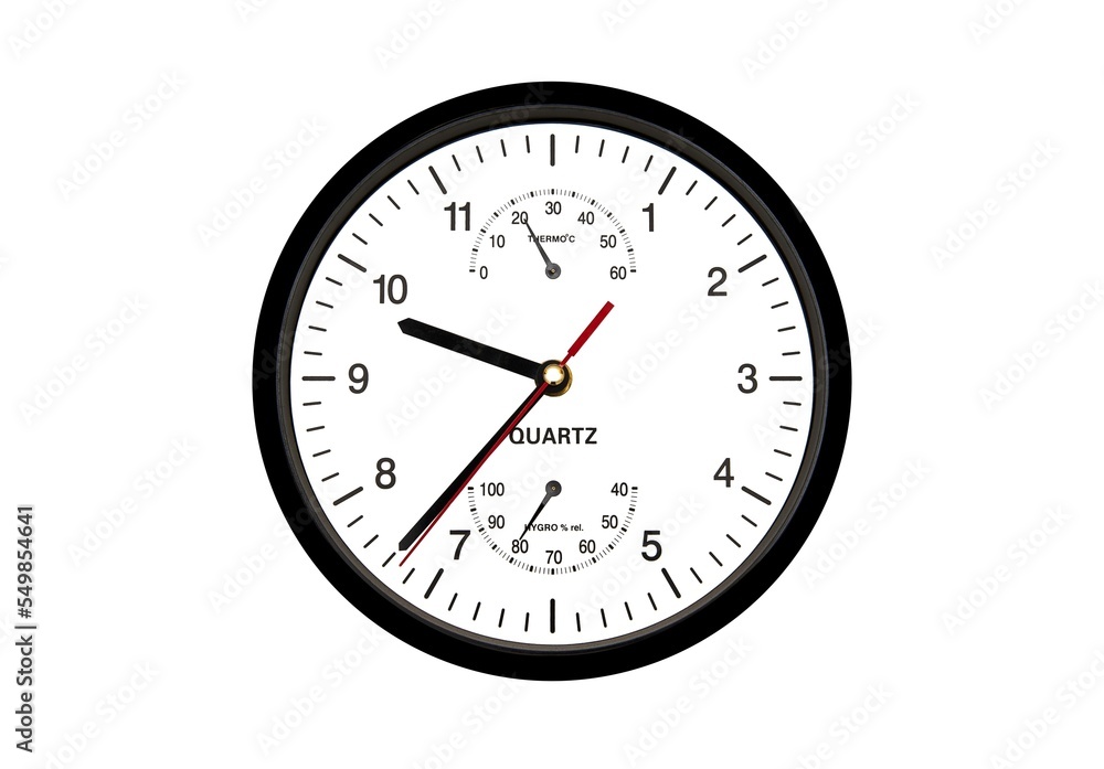 Wall clock isolated on white background Wall clock isolated on white background