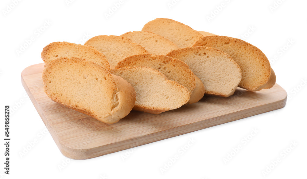 Many hard chuck crackers on white background Many hard chuck crackers on white background