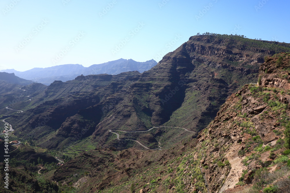 View on a mountain in the Pilancones Natural Park of Gran Canaria View on a mountain in the Pilancones Natural Park of Gran Canaria