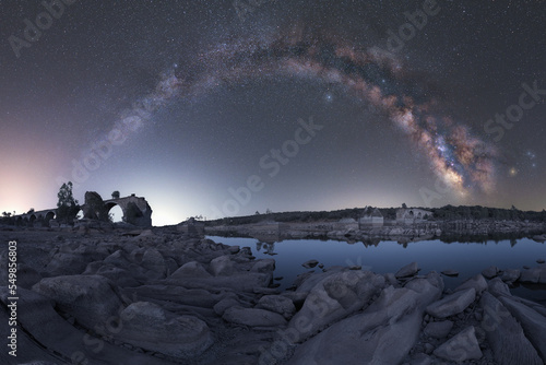 Milky way in the bridge photo