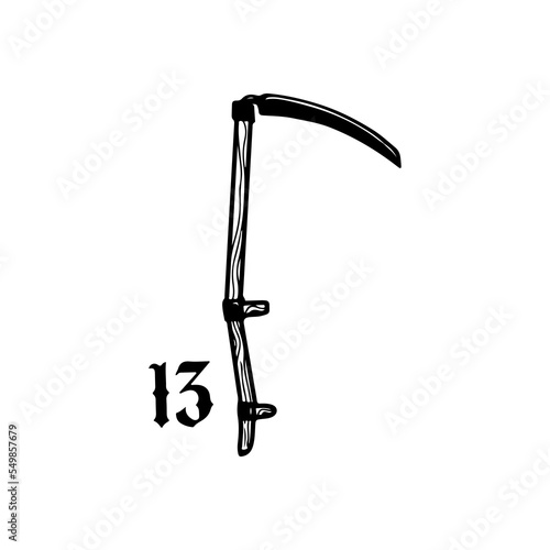 vector illustration of grim reaper weapon
