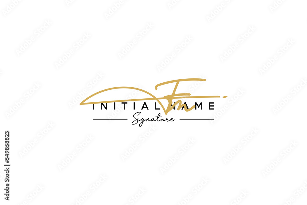 Initial FM signature logo template vector. Hand drawn Calligraphy lettering Vector illustration. Initial FM signature logo template vector. Hand drawn Calligraphy lettering Vector illustration.