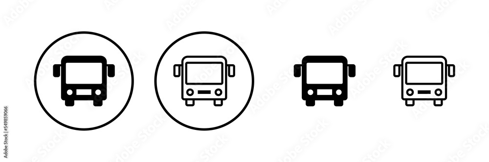 Bus icon vector illustration. bus sign and symbol. transport symbol Bus icon vector illustration. bus sign and symbol. transport symbol