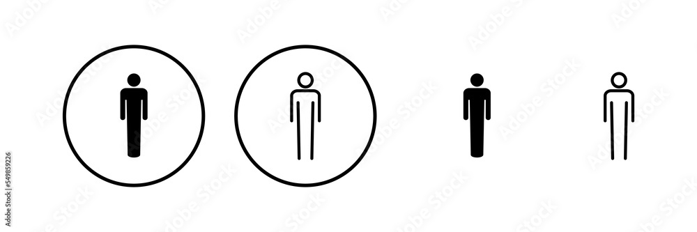 Man icon vector illustration. male sign and symbol. human symbol Man icon vector illustration. male sign and symbol. human symbol