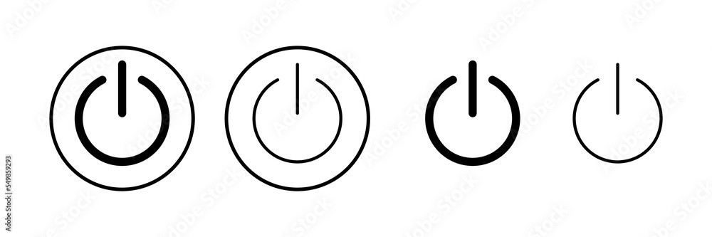 Power icon vector illustration. Power Switch sign and symbol. Electric power Power icon vector illustration. Power Switch sign and symbol. Electric power