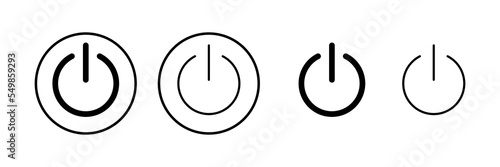 Power icon vector illustration. Power Switch sign and symbol. Electric power