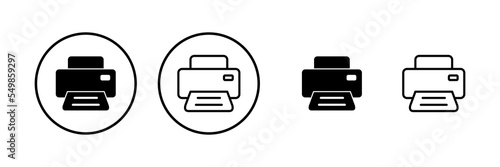 Print icon vector illustration. printer sign and symbol