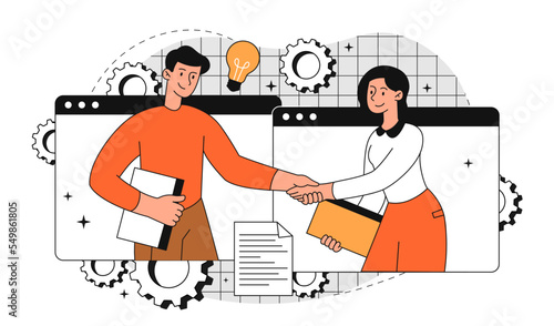 Business communication concept