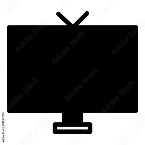 television glyph icon