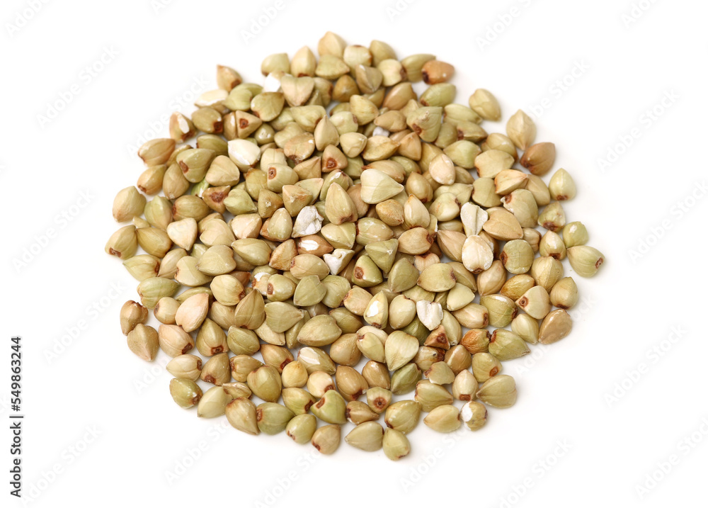 buckwheat isolated on white background buckwheat isolated on white background