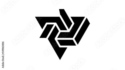 esher impossible geometric shape glyph icon animation photo