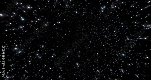 Fototapeta Naklejka Na Ścianę i Meble -  3d rendering. Space background stars.