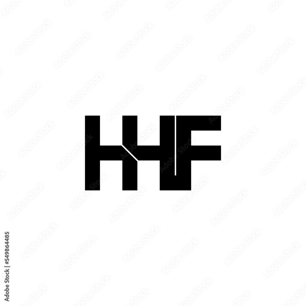 hhf letter initial monogram logo design hhf letter initial monogram logo design
