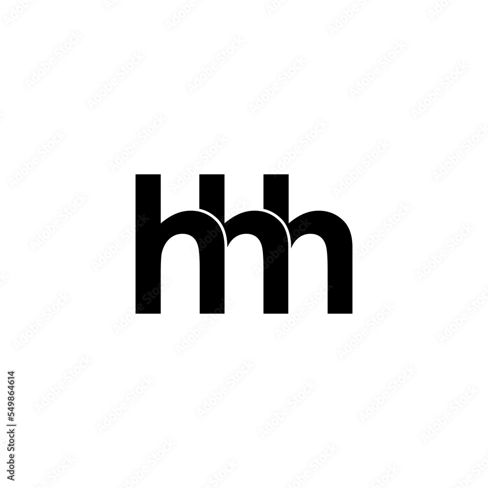 hhh letter initial monogram logo design hhh letter initial monogram logo design