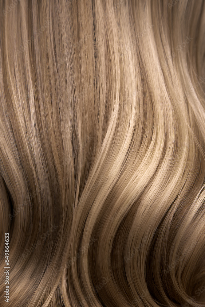 Naklejka premium brunette hair color background. Hair coloring concept