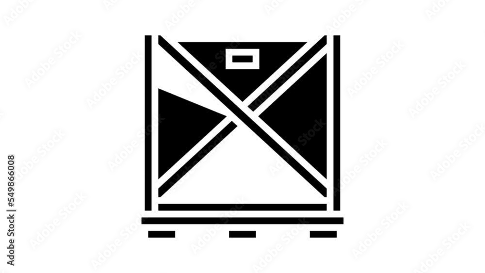 oversize parcel package glyph icon animation oversize parcel package glyph icon animation